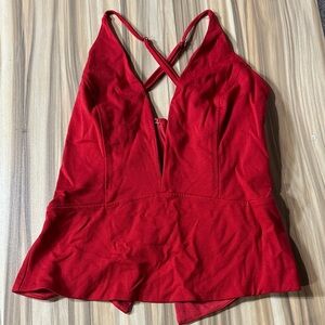 VENUS Red Strappy Top